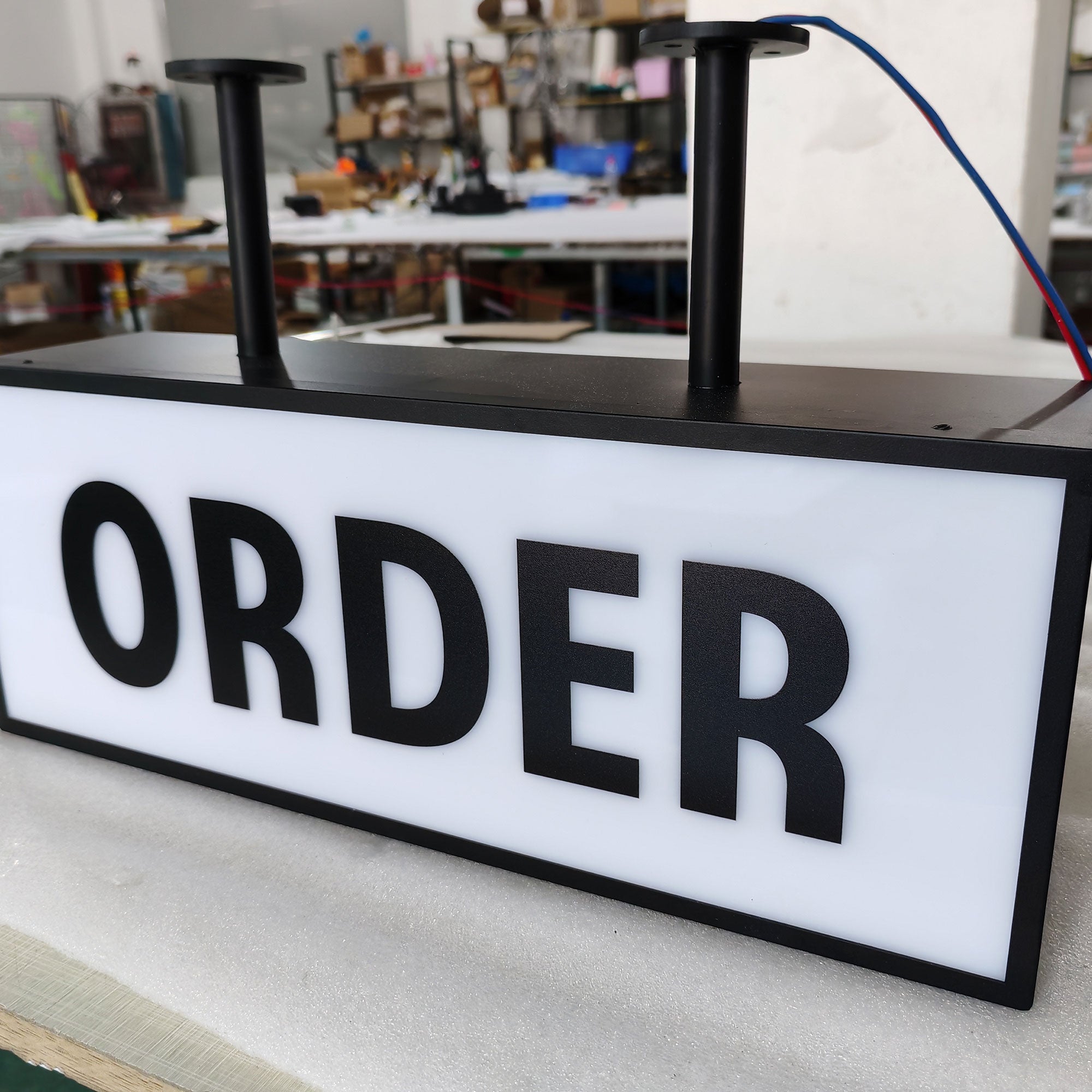 Custom LED Light Box Sign, Interior Advertising Sign, Shop Front Business Sign, Cafe Shop Hanging Lightbox