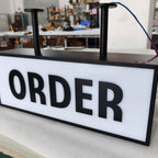 Custom LED Light Box Sign, Interior Advertising Sign, Shop Front Business Sign, Cafe Shop Hanging Lightbox