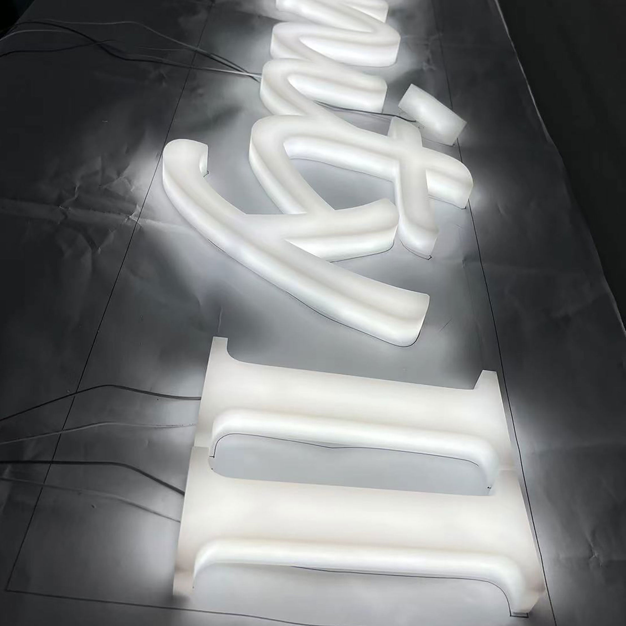 Custom Name Sign Personalized Illuminated Acrylic Sign for Company Wall Decor Led Full Lit Letters Office Name Sign