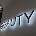 Custom Side-Lit Acrylic Letters | 3D Trimless LED Acrylic Sign | Indoor Backlit Logo Signage for Wall Branding