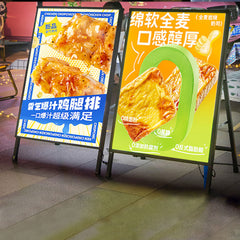 Custom LED Poster Light Box – Ultra-Thin Free Standing Menu Display Board A1/A2/A3/A4 Sizes for Restaurants & Cafés