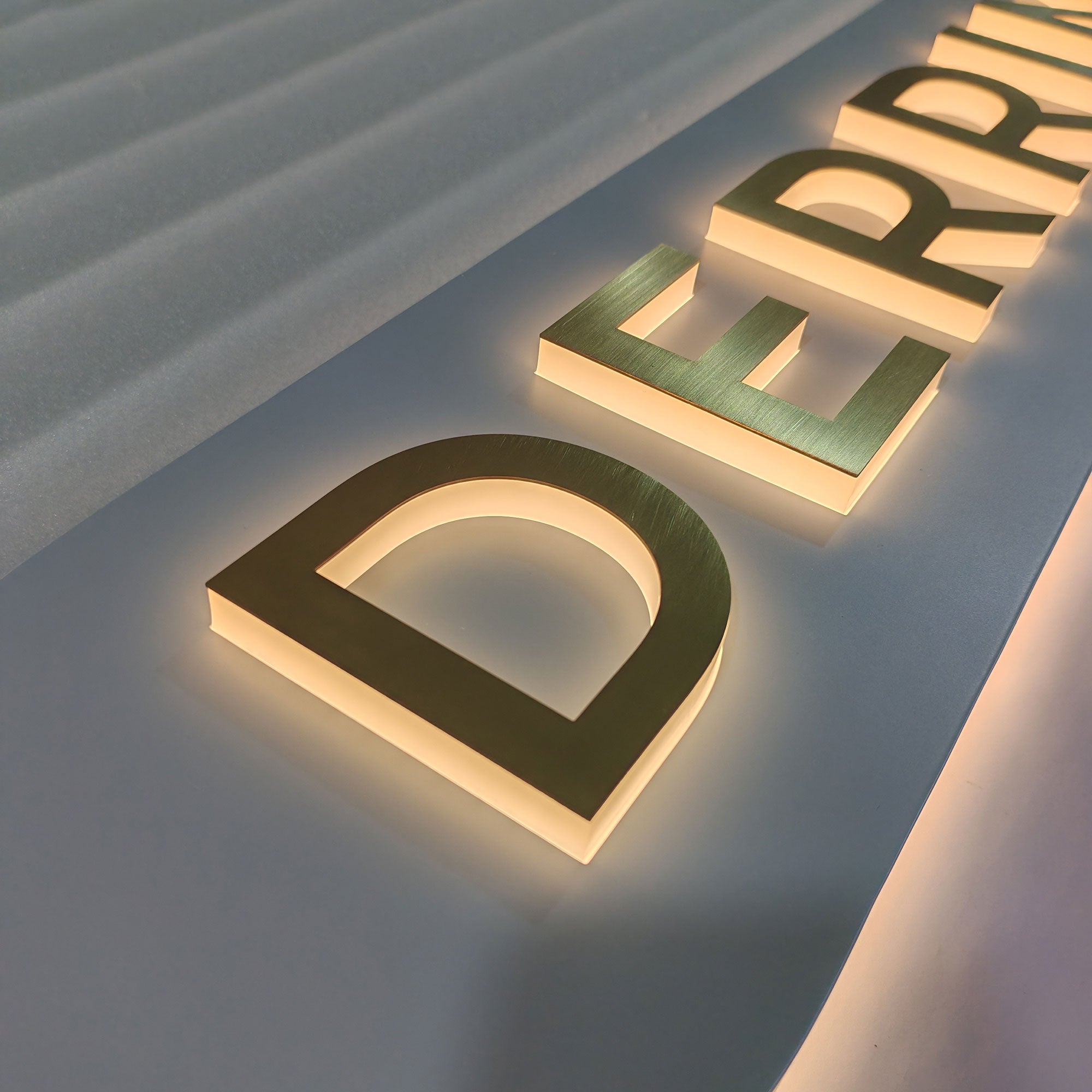 Reception Wall Lightbox,Brand Logo Display, Office Name Signs, Advertising Custom Light Box, Studio LED Sign, Company Lobby Lighted Signages