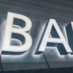 3d Backlit Sign, 3d Led Signage, Custom Outdoor Logo Sign, Custom Business Sign, Double Sided Illuminated Letters, Metal Sign Letters
