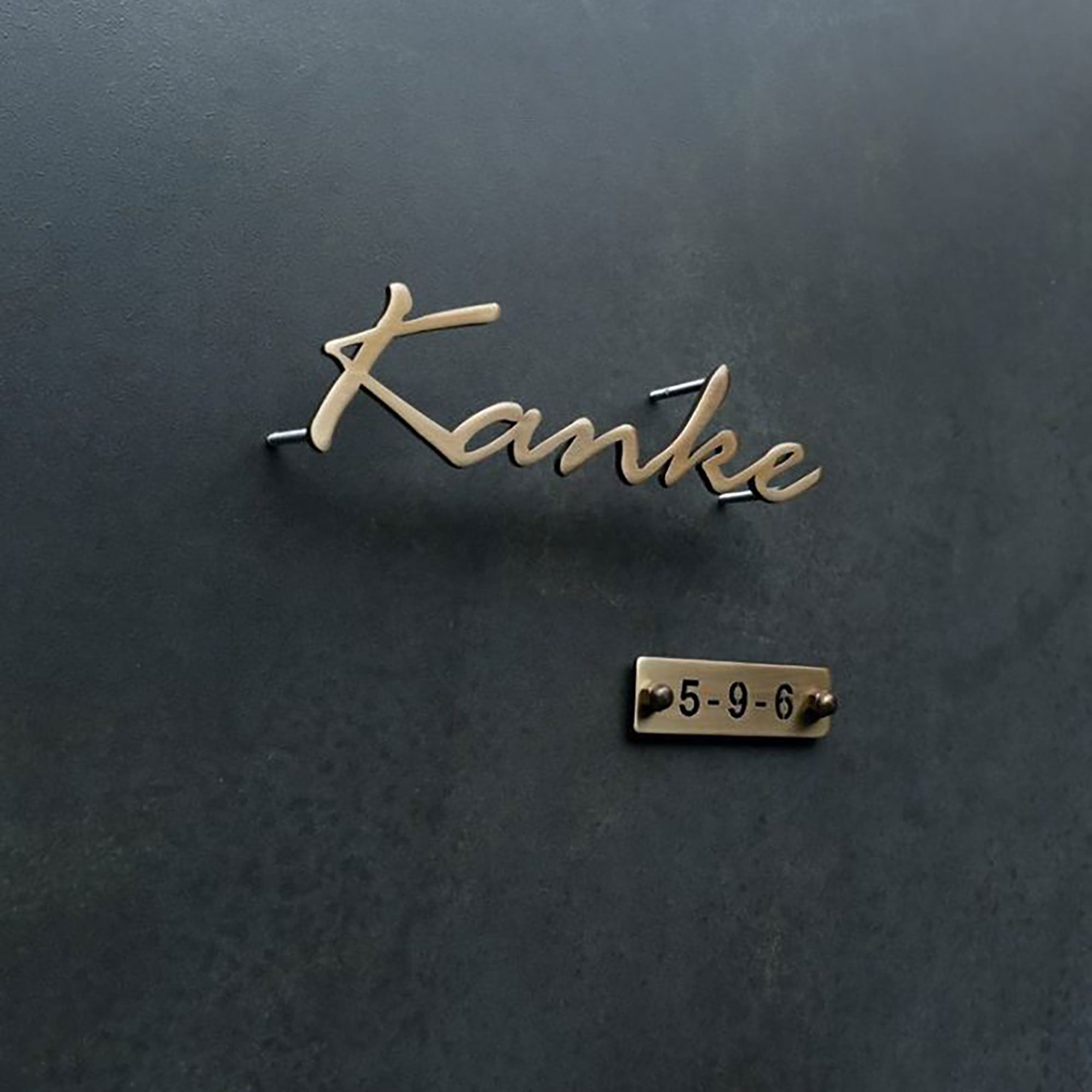 3mm 5mm 8mm solid cut bronze letters office wall stud mounted stainless steel cut letters Secondary image