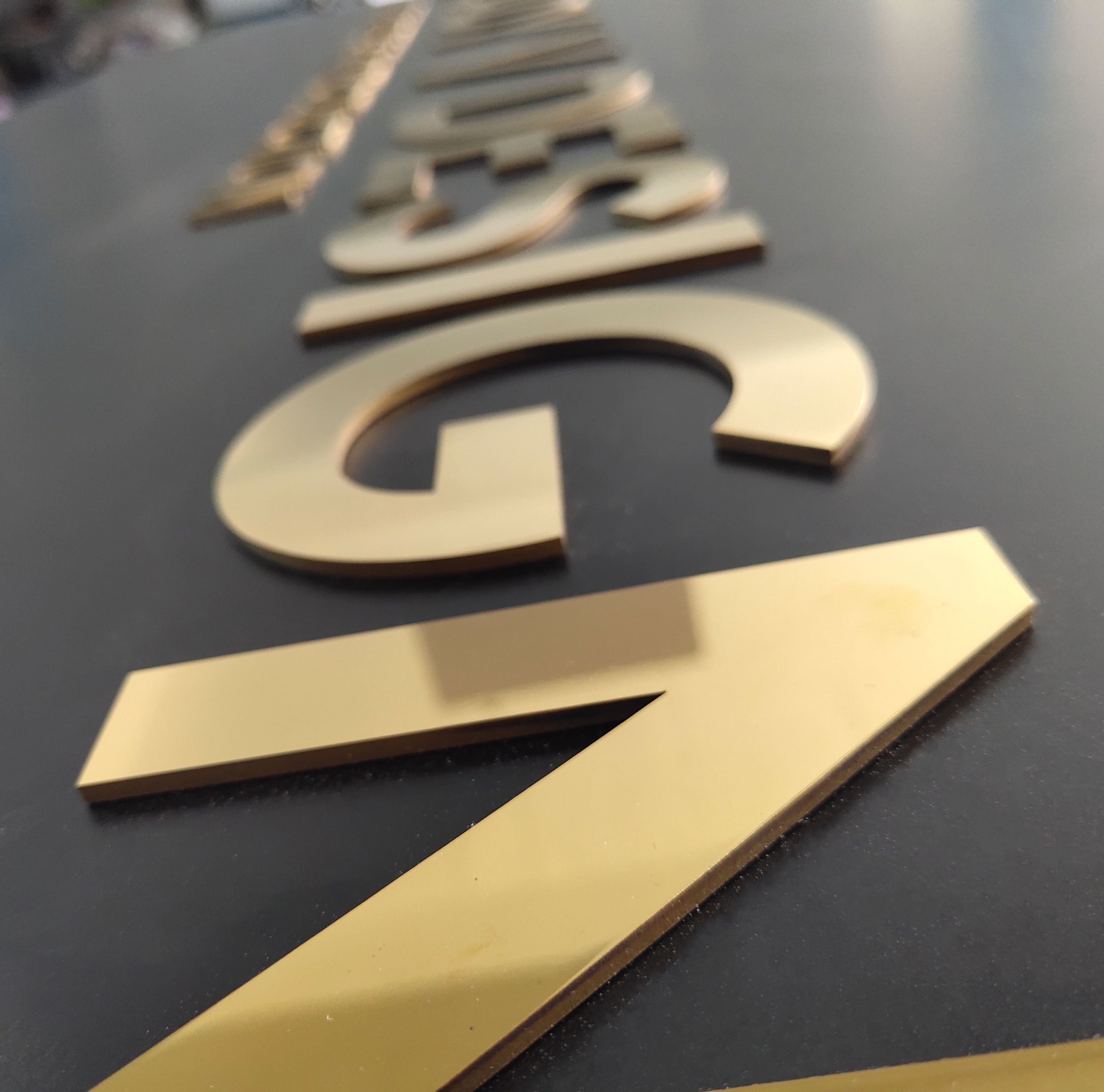 Stainless Steel Cut Out Letters | Custom Solid Metal Signs for Office, Storefront & Home Decor Main image