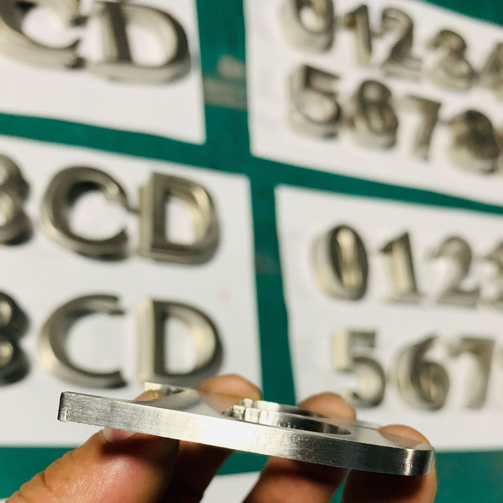 Custom Metal Logo Letters | Stainless Steel Solid Cut Signs for Business & Home Decor