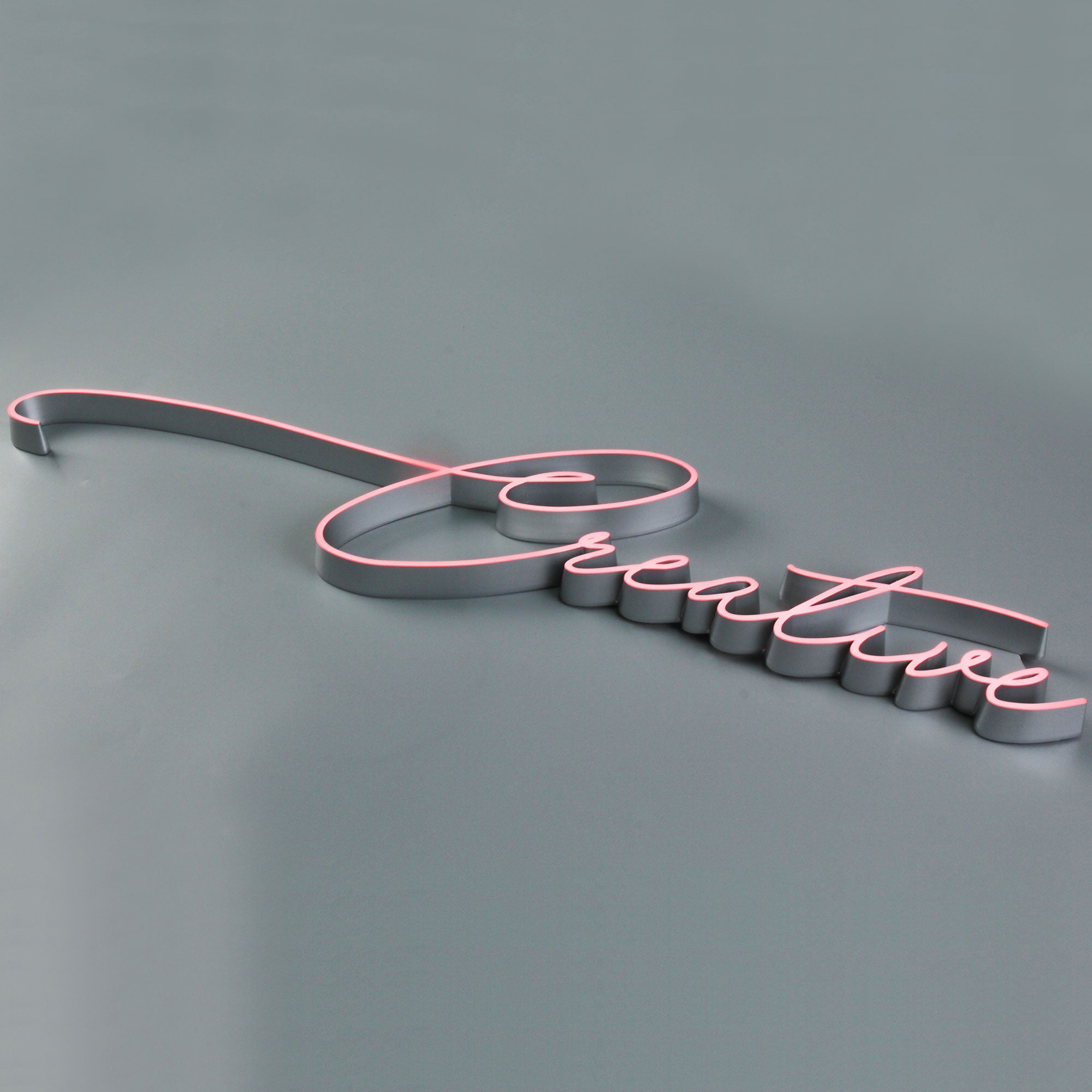 Ultra-Thin Mini Acrylic Letters | Front-Lit Slim LED Acrylic Signs | Custom Thin Line Logo Signage for Indoor Branding Main image