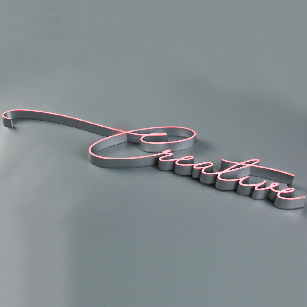 Ultra-Thin Mini Acrylic Letters | Front-Lit Slim LED Acrylic Signs | Custom Thin Line Logo Signage for Indoor Branding