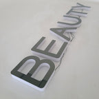Custom Side-Lit Acrylic Letters | 3D Trimless LED Acrylic Sign | Indoor Backlit Logo Signage for Wall Branding