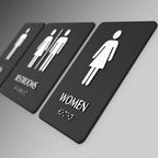 Custom Acrylic Braille Signs – Modern, Durable, Accessible, Indoor/Outdoor, Tactile Wayfinding for Offices, Hotels, Restaurants, Schools, Public Spaces