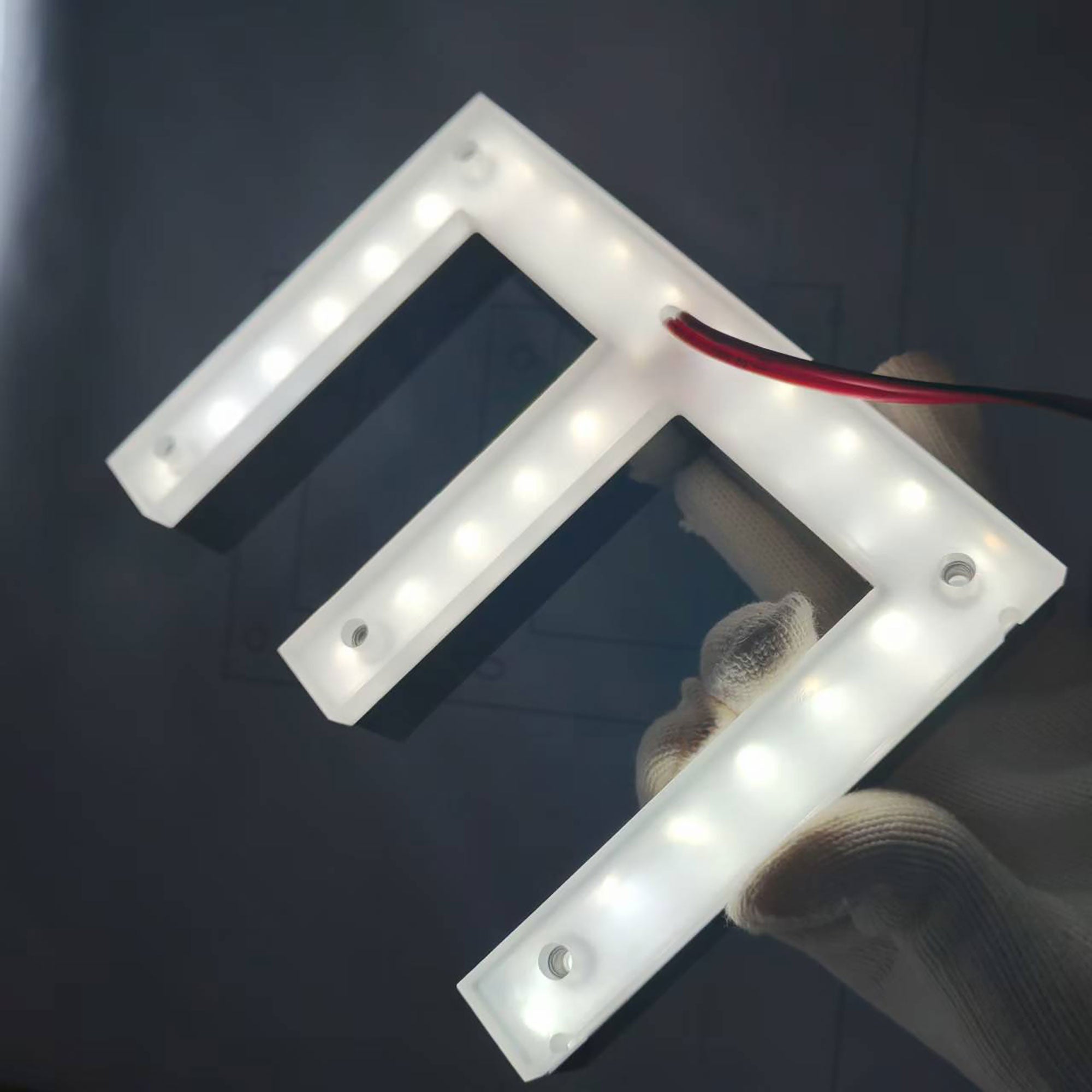 Custom Backlit Sign, Light up Logo Sign, Restaurant Sign, 3D Metal Storefront Sign, LED Channel Letters Sign, Office Wall Sign, Reverse-lit Sign Letters