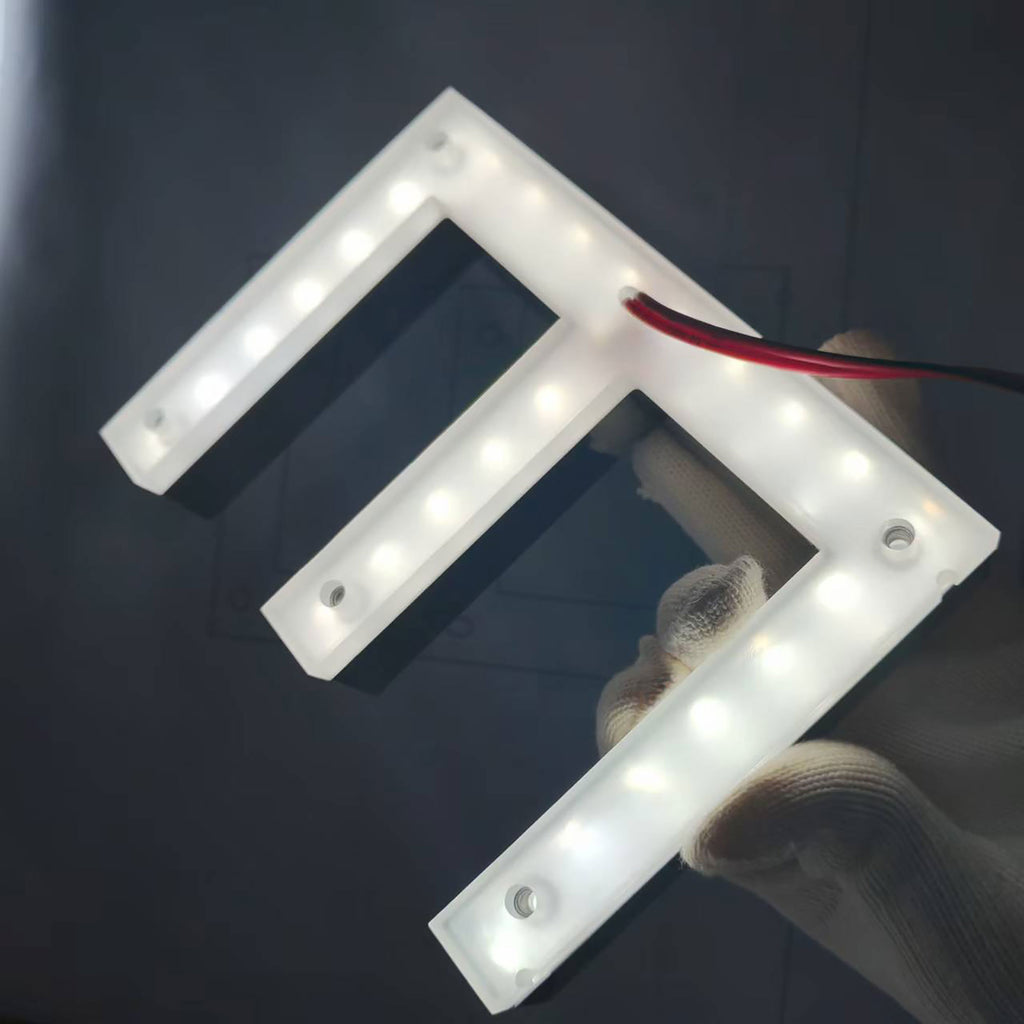 Custom Backlit Sign, Light up Logo Sign, Restaurant Sign, 3D Metal Storefront Sign, LED Channel Letters Sign, Office Wall Sign, Reverse-lit Sign Letters