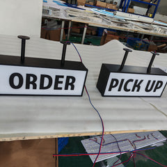 Custom LED Light Box Sign, Interior Advertising Sign, Shop Front Business Sign, Cafe Shop Hanging Lightbox