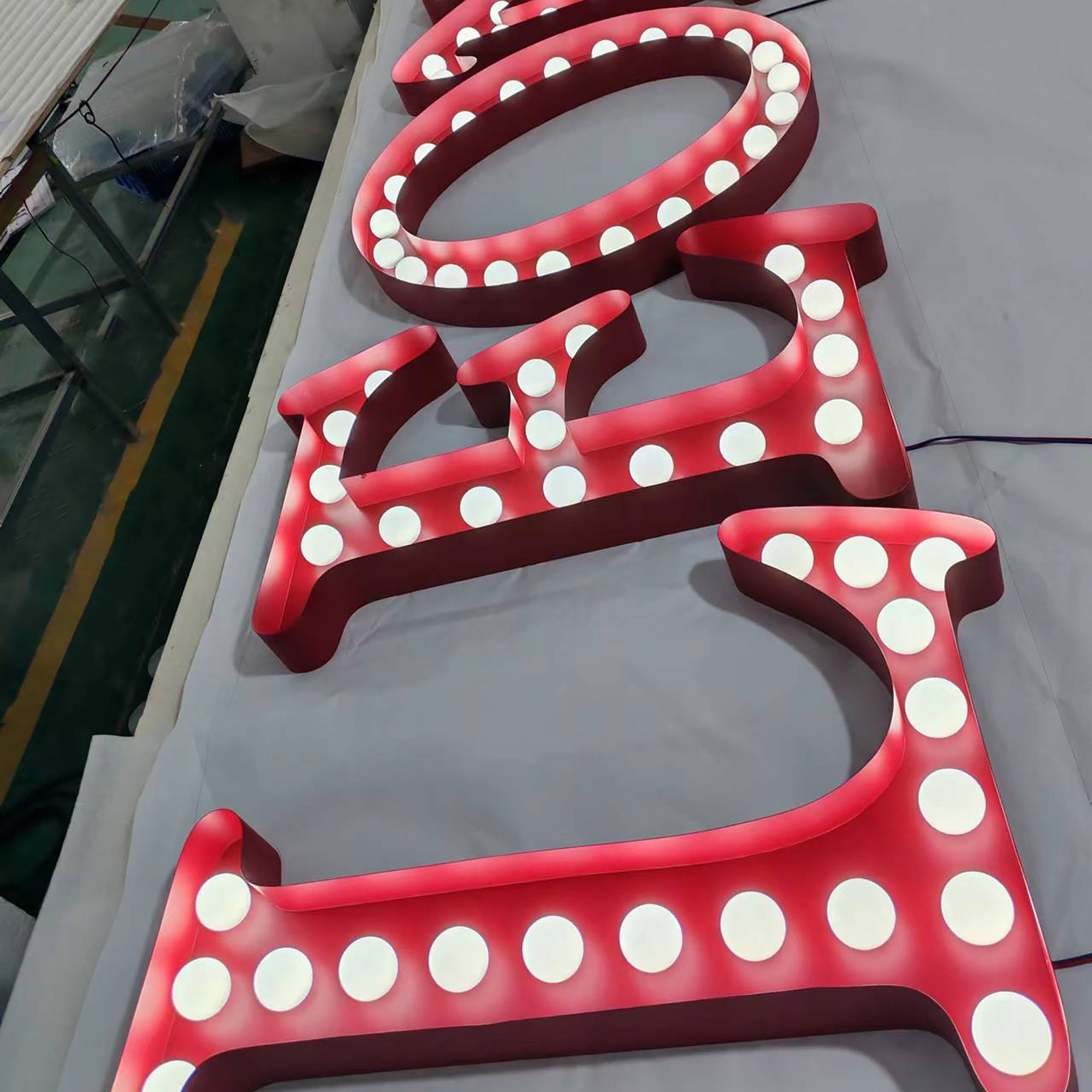 Custom 3ft 4ft 5ft 6ft Marquee Letters with LED Bulbs – Wedding Party Event Decorative Illuminated Letters