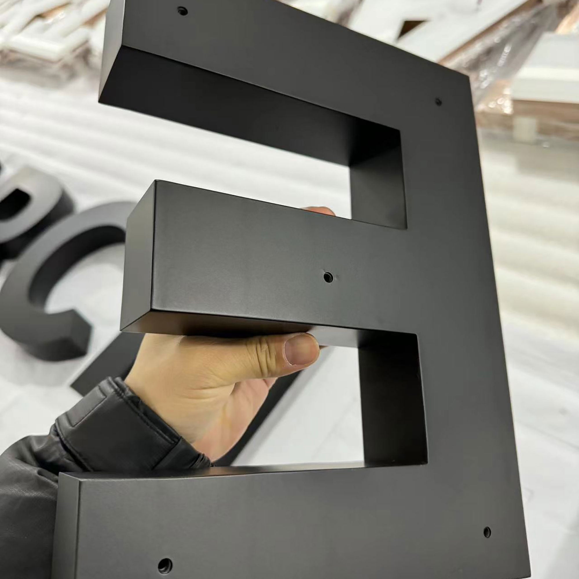 Weatherproof Aluminum Channel Letters Sign Powder Coated Shop Signboard Exterior Business Signage