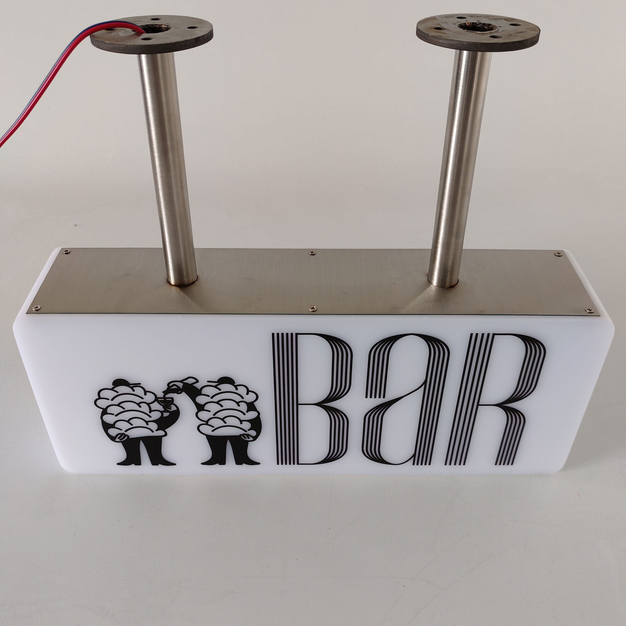 Led Light Box Signboard, Shop Front Signage, Rectangle Street Led Lighted Sign, Business Display Acrylic Light Box, Outdoor Wall Hanging Light Box