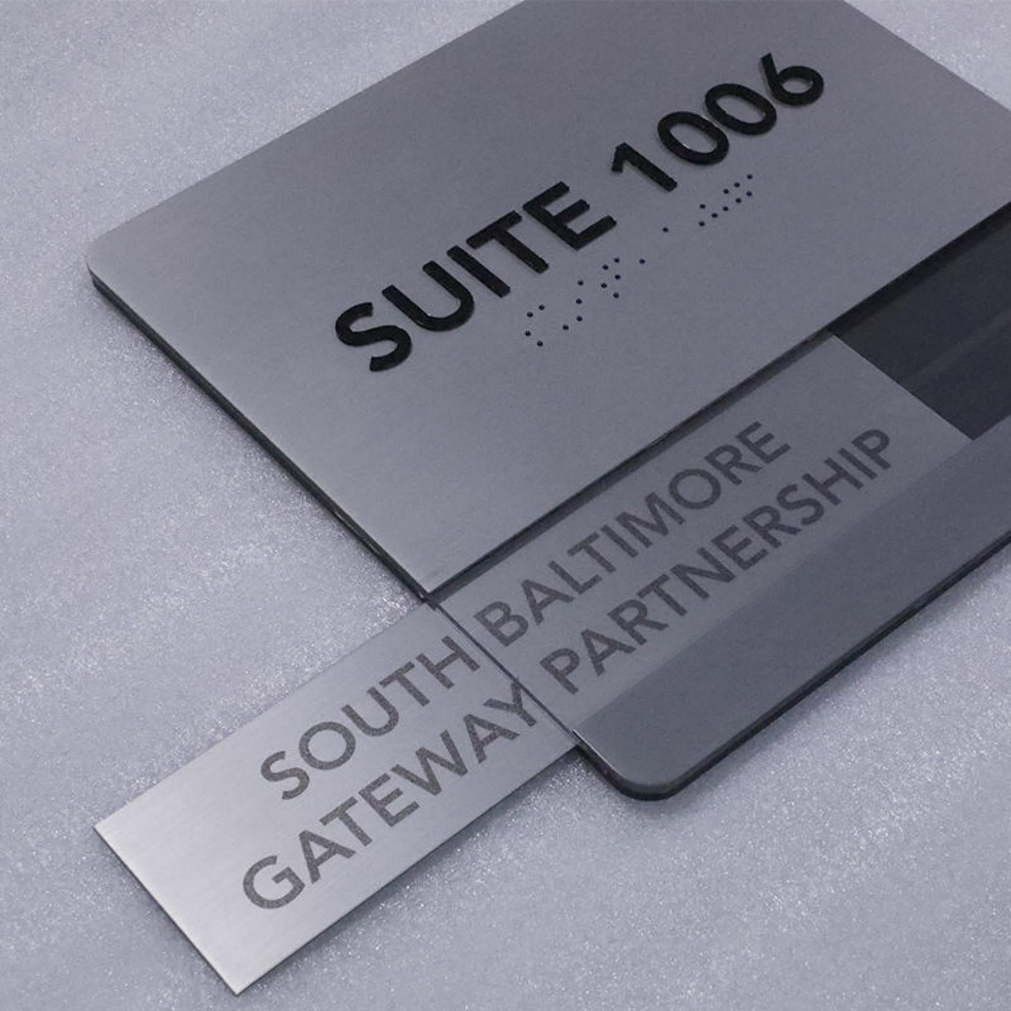 Custom Text ADA Door Sign Metal Braille Door Signs ADA Compliant Office Boardroom Directional Signage Custom Business Identification