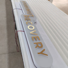 Reception Wall Lightbox,Brand Logo Display, Office Name Signs, Advertising Custom Light Box, Studio LED Sign, Company Lobby Lighted Signages