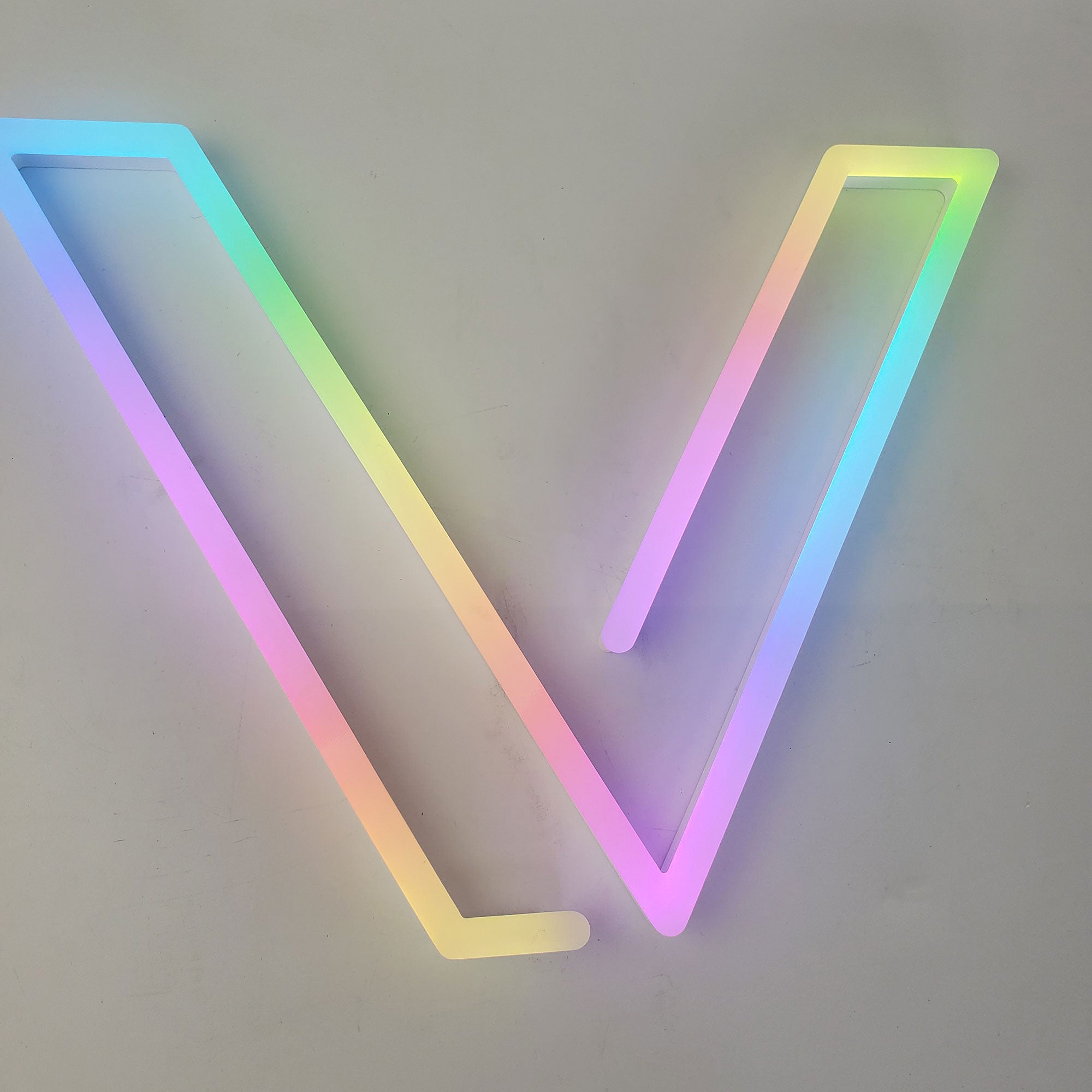 Business faux acrylic neon sign letters waterproof RGB LED letters sign decor for shop bar store Main image