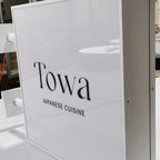 Blade Logo Sign Custom LED Lightbox Signs Stainless Steel Double Lit Shop Front Commercial Sign