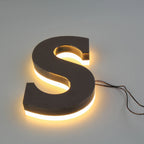Custom Stainless Steel Backlit LED Halo Channel Letters Sign – Alphabet Business & Storefront Signage