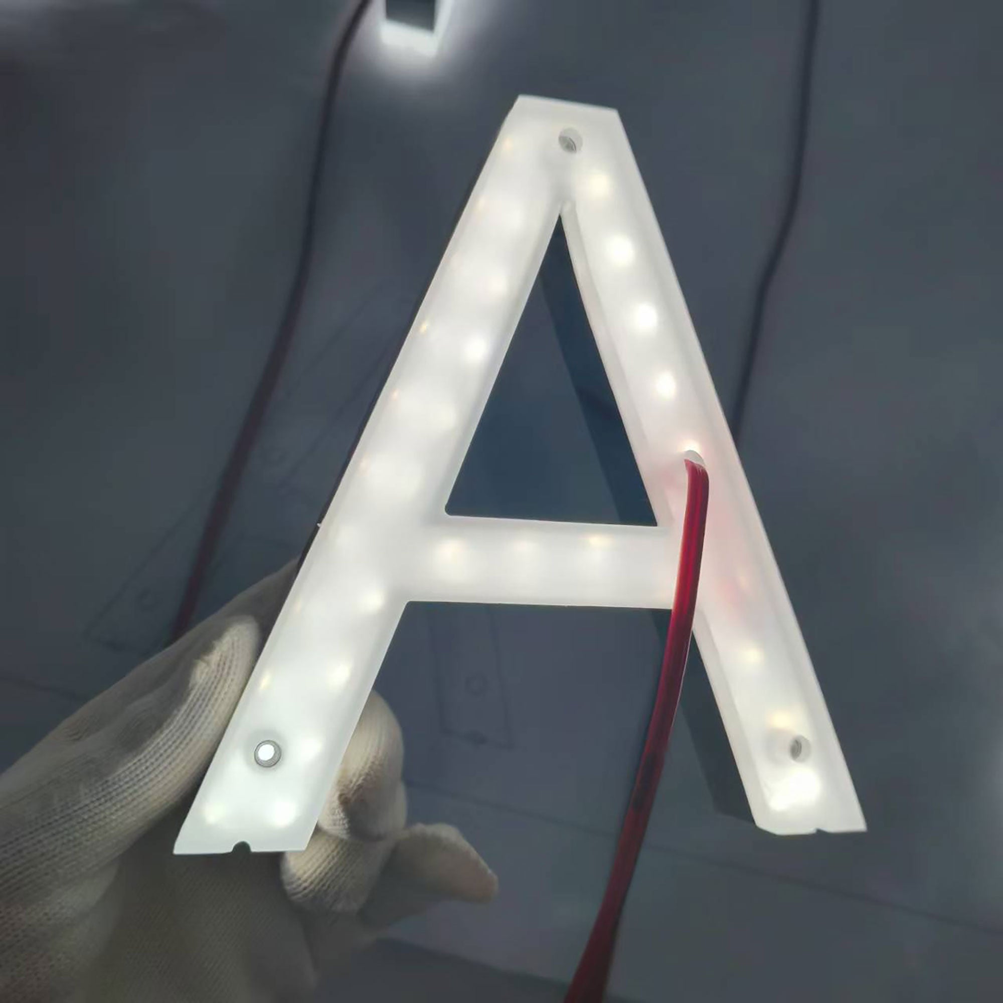 Custom Backlit Sign, Light up Logo Sign, Restaurant Sign, 3D Metal Storefront Sign, LED Channel Letters Sign, Office Wall Sign, Reverse-lit Sign Letters
