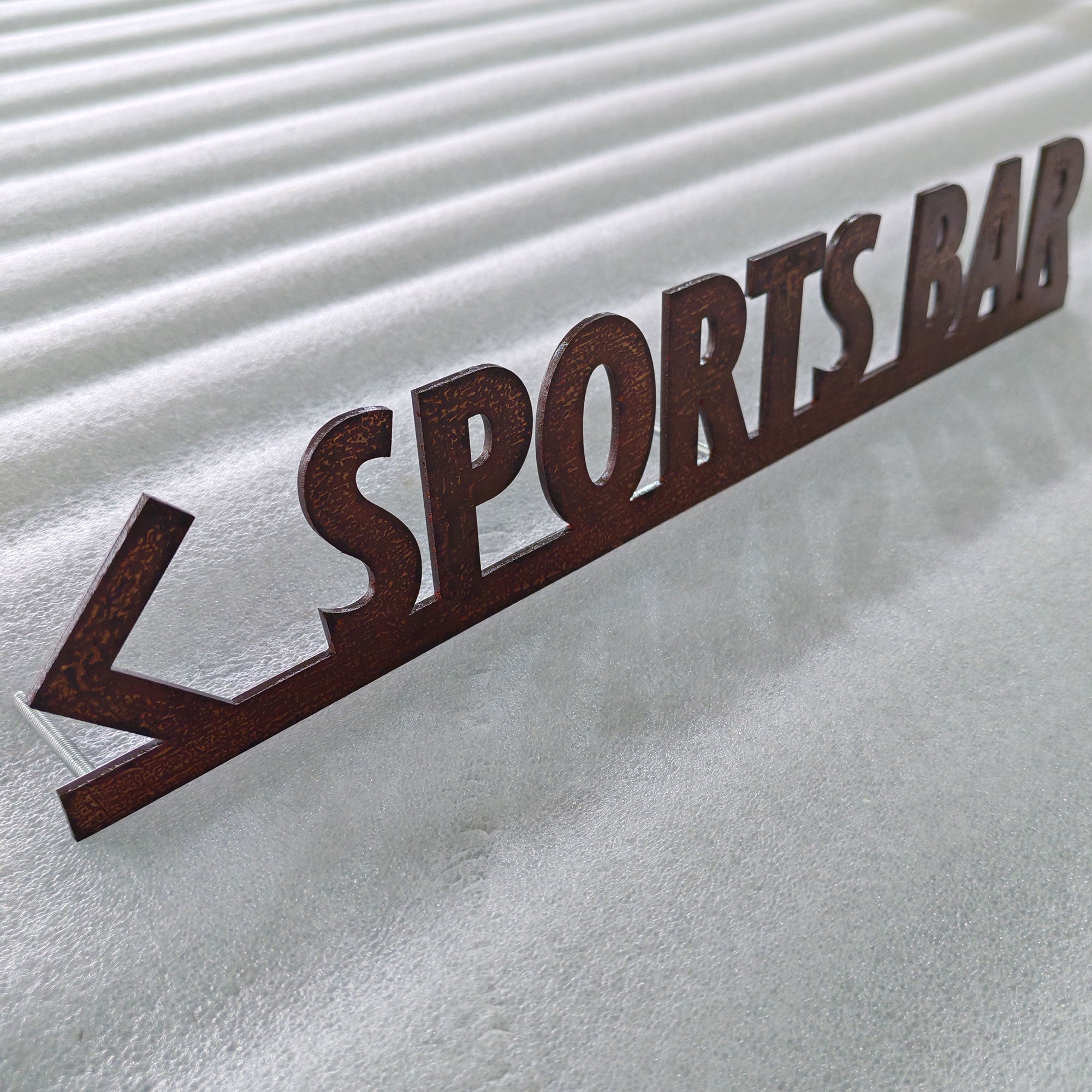 Laser Cut Metal Sign, 3D Business Logo Sign, Outdoor Metal Letters, Company Indoor Sign, Rust Metal Letters, Business Name Sign, Custom Metal Words, Metal Wall Art