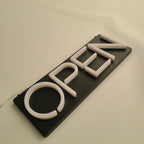 Custom Black Painted Light Box Sign – Wall Mounted LED Sign with Raised Green Acrylic Letters, 3D Illuminated Business Signage for Storefront, Office, Restaurant & Retail Branding