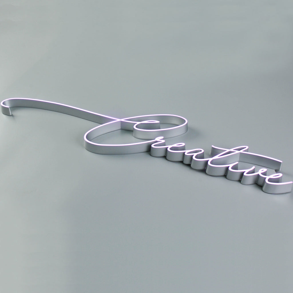 Ultra-Thin Mini Acrylic Letters | Front-Lit Slim LED Acrylic Signs | Custom Thin Line Logo Signage for Indoor Branding