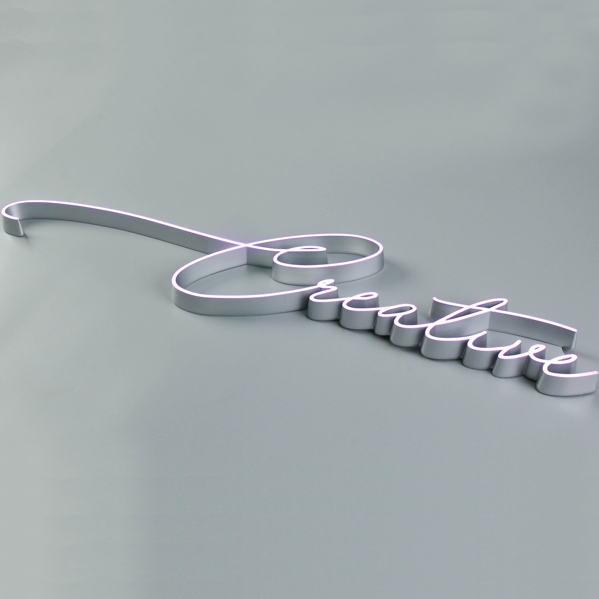 Ultra-Thin Mini Acrylic Letters | Front-Lit Slim LED Acrylic Signs | Custom Thin Line Logo Signage for Indoor Branding
