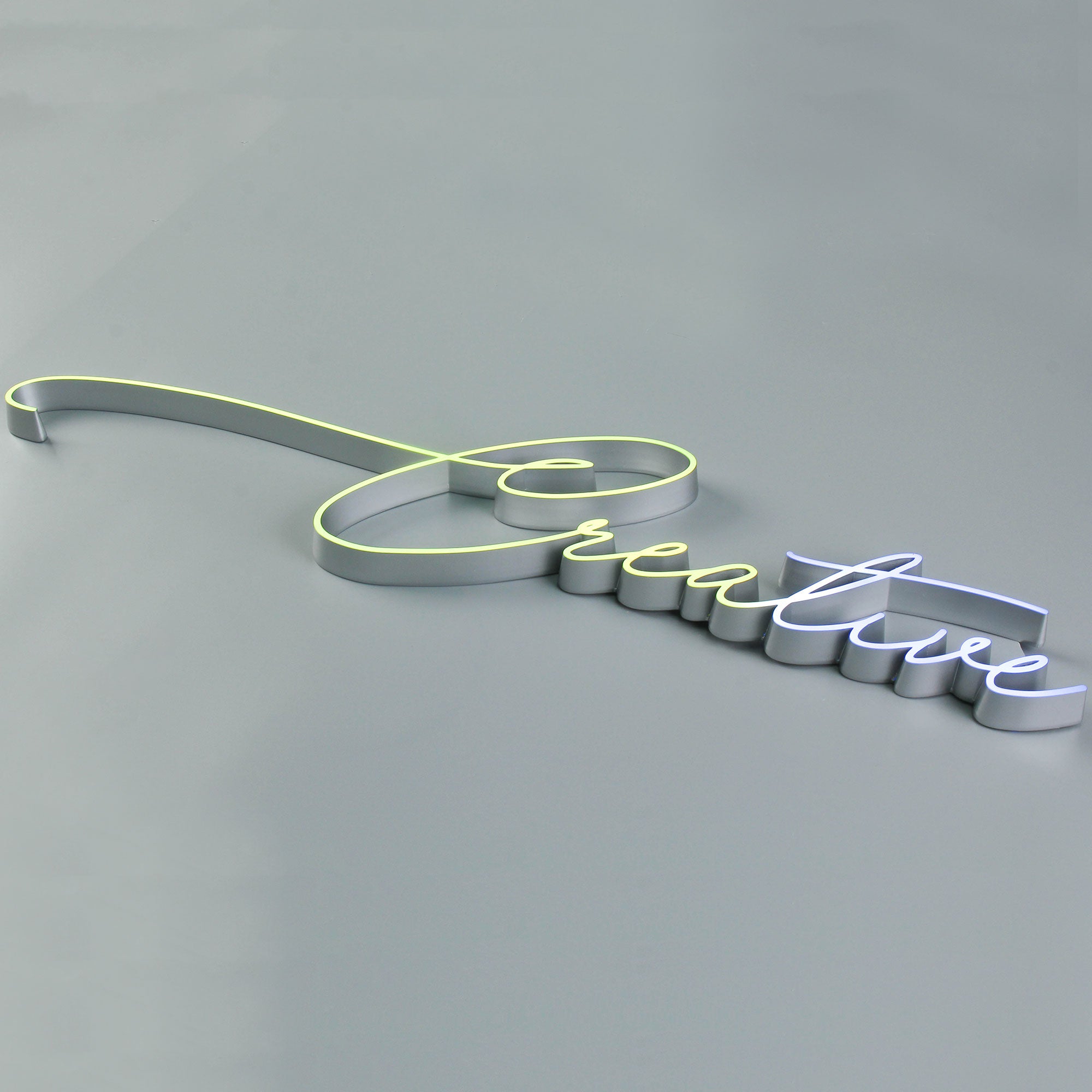 Ultra-Thin Mini Acrylic Letters | Front-Lit Slim LED Acrylic Signs | Custom Thin Line Logo Signage for Indoor Branding