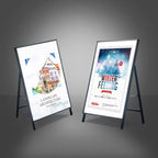 Custom LED Poster Light Box – Ultra-Thin Free Standing Menu Display Board A1/A2/A3/A4 Sizes for Restaurants & Cafés