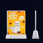 Modern Desktop Double-Sided LED Light Box – Wireless Rechargeable, Magnetic Assembly, Perfect for Counters, Cafés, Shops